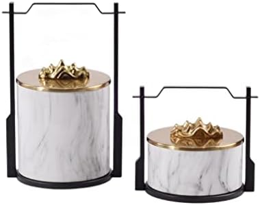 N / A Model Soba Mekani ukras Metalni planinski uzorak okrugli skladišni nakit kutija Studij dekoracija (boja: a, veličina