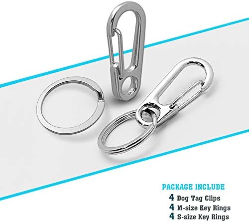 Xbd kopče za pse / brza kopča sa prstenovima/jednostavno mijenjanje držača ID oznake za kućne ljubimce za ogrlice i pojaseve za kućne