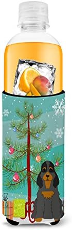 Caroline's Blings BB4218MUK veseli božićno drvo koker španijel crni tan ultra Hugger za tanke limenke, može li hladnije rukav zagrliti