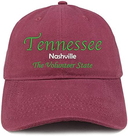 Trendy Odjeća Tennessee Nashville vezena mekana kruna četkani pamučni poklopac
