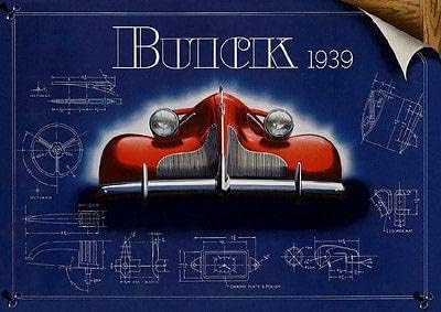 1939 Buick - promotivni oglasni magnet