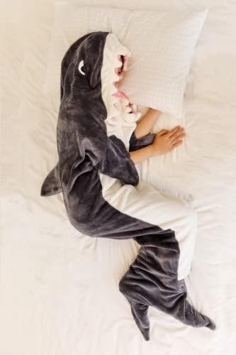 HOIDKET SHAK PARK REPET SUPER SOFT COSY Flannel Nosivi pokrivač za spavanje morski pas za dječje tinejdžere Shark Gifts Animal Cosplay