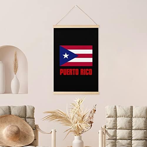 Nudquio ponos Portoriko zastave Magnetic Poster Frame platno zid visi slika Artwork fotografija za dom offce ukras