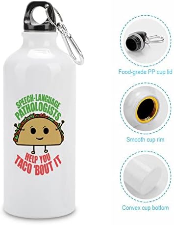 SLPS vam pomažu taco bout IT sportski boca za boce izolirana izolirana aluminijska vruća hladna čaša piće za biciklizam 600ml