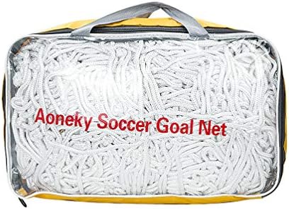 Aoneky 4 mm Teška nogometna mreža - 10 lbs po mreži - 24 x 8 ft - zamjena pune veličine fudbalske pošte neto - ne uključuje postove