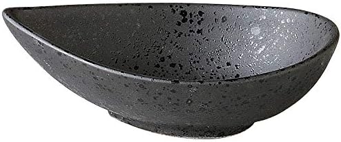 山下 工芸 DROP Black Ball S mala posuda, 12 × 7,4 × 4cm, porculan