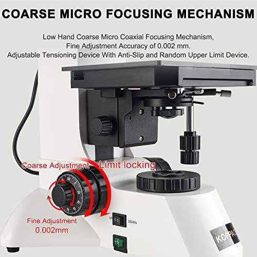 KOPPACE 340x-3400x metalurški mikroskop 2 miliona piksela 2k kamera podržava mjerenje i snimanje Video zapisa