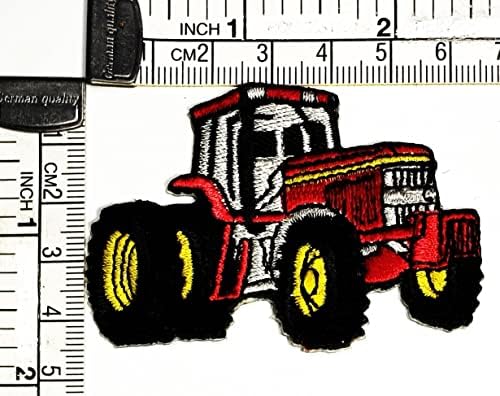 Kleenplus crveni traktor vezeno gvožđe na šivajte na Patch Fashion Arts Tractor Farm Cartoon naljepnica zakrpe za Kostimiranu odjeću