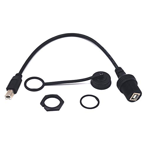 MysRuida 0.3 metar USB Tip B 2.0 kabl za montažu, USB B muški na USB B ženski Produžni kabl za montažu na ploču za montiranje na kamionu