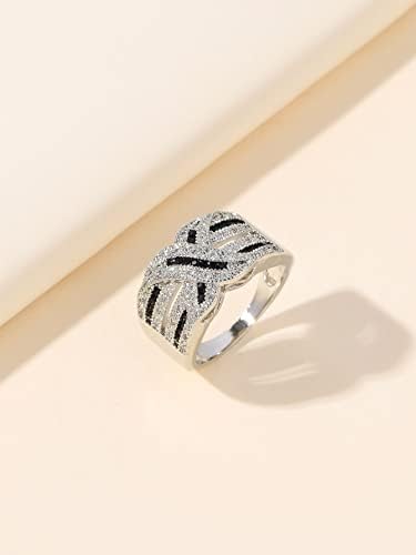 Prstenovi za žene Cirkon dekor prsten