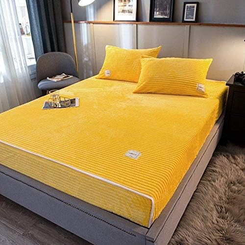 Zsqaw prekrivač za bračni krevet Čvrsti boje krevet Kvalitetni list s elastičnom kućnom pokrivačem za pokrov kreveta