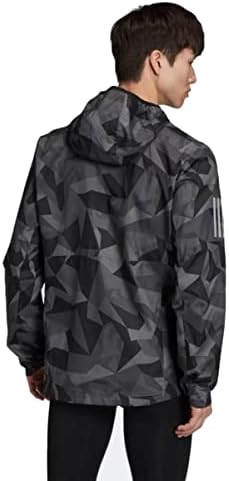 Adidas muške vlastite jakne s kapuljačom, metalna siva / siva / crna, mala