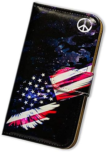 Bcov Galaxy S20 Fe 5G Case, američka zastava Peace Pattern koža Flip Case Wallet Cover sa držačem za kartice stalak za Samsung Galaxy