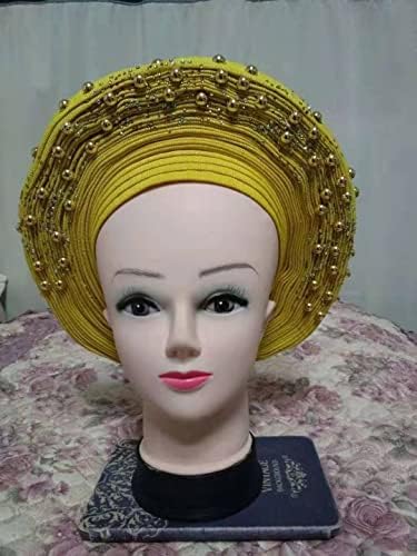 Femme Bonnet African Head Wraps Nigerijski ASO Oke Headtie turbani za žene Auto Gele Sego Headties Nigerija Mama Head Wear