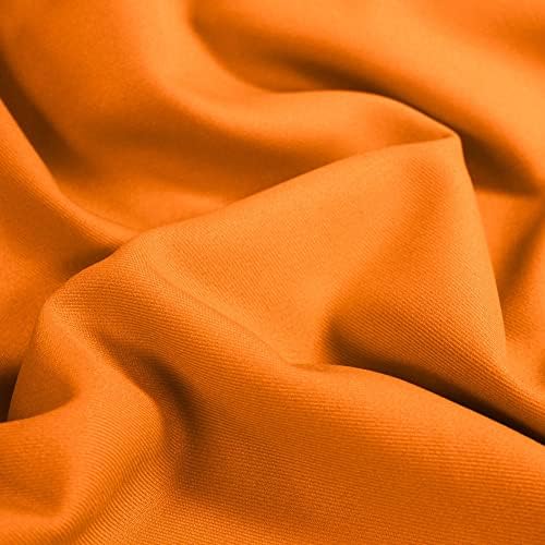 Delaney narandžasta poliesterska Gabardinska tkanina pored dvorišta za odijela, kapute, pantalone/pantalone, uniforme - 10056