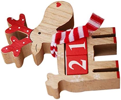 PRETYZOOM odbrojavanje sob Advent Kalendar blokovi Božić drveni Advent Kalendar Božić odmor ukras