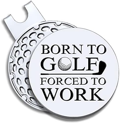 GEYGIE rođen za Golf primoran da radi Marker loptice za Golf sa magnetnom kopčom za šešir, smiješni pokloni za Golf pribor za muškarce