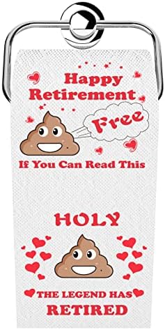Givviza Funny toaletni papir penziju dekoracije Gag pokloni za penzionere muškarci, žene, kolege, šef, zaposlenih, prijatelj, penziju,