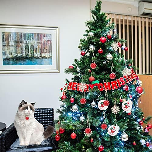 VICASKY 40kom božićno drvo Jingle Bell tradicionalni ukrasi za božićno drvo gvozdeno zvono viseći privesci