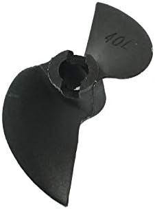 NOVO LON0167 40mm dia istaknuta P / D 1.4 crna Pouzdana efikasnost Plastika 2 Knez CW Rotirajuće propeleru 4014 za 0,19 osovina RC