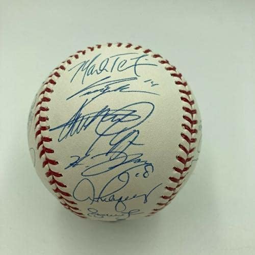 2012 New York Yankees tim potpisao bejzbol Derek Jeter Mariano Rivera Steiner - autogramirani bejzbol