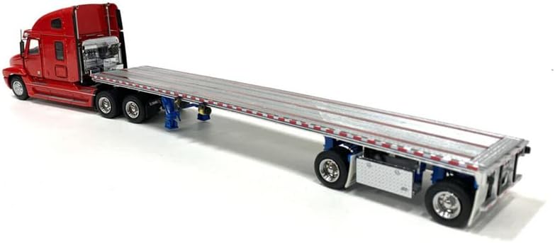 Mač za kamion Freightliner Century sa prikolicom East Flatbed-Red ograničeno izdanje 1/50 Diecast Truck unaprijed izgrađen Model