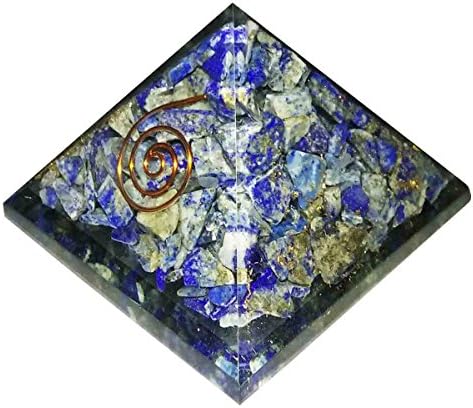 Lapis lazuli kamen piramida za iscjeljivanje kristala Reiki Organise Pyramid Reiki spritual poklon sa crvenom poklon torbicom