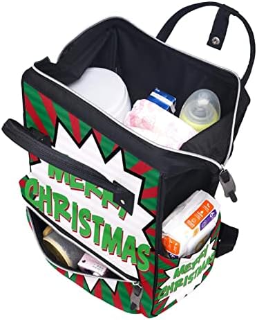 Komički stil sretne božićne torbe ruksak backpack baby peppy Promjena torbe s više funkcija Veliki kapacitet putna torba