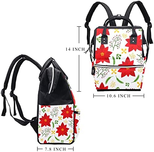 Floral cvjetni uzorak pelena ruksak backpack Baby Nappy Promjena torbe s više funkcija Velika kapacitet putne torbe