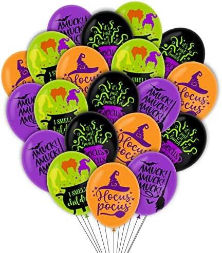 Hocus pocus lateks baloni 36pcs Halloween tematski ukras za zabavu na zidu