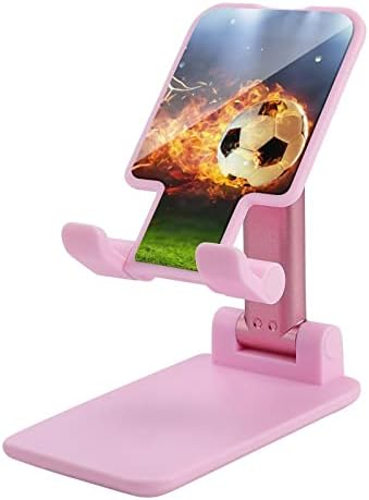 Vatreno fudbalska lopta u golm mobitelu za stol za stol sklopivi držač telefona visina Podesivi čvrst postolje ružičasti stil