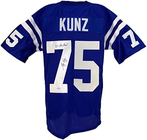 George Kunz potpisao je autografiju Jersey NFL Baltimore Colts PSA COA
