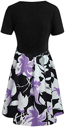 Bmisegm ženske Mini haljine Fit & amp ;Flare Sundresses ljetne Clubbing haljine cvjetni Print kratki rukav haljina