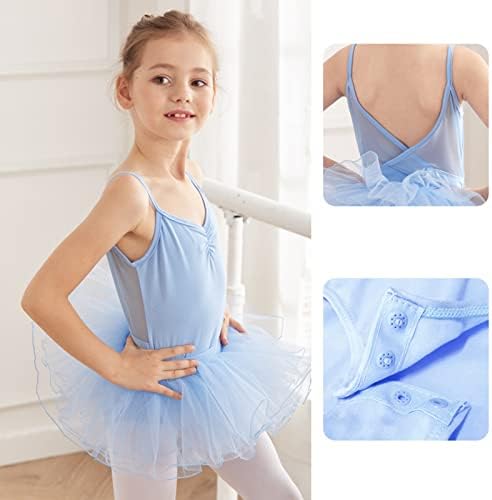 lcziwo baletni triko za djevojčice plesna suknja bez leđa bez rukava balerina baletna haljina Outfit ženske aktivne haljine