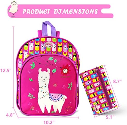 Dodinmi ruksak za malu djecu za djevojčice, 12,5 Mini Dječiji ruksaci za djevojčice,mala torba za knjige za malu djecu sa torbom za