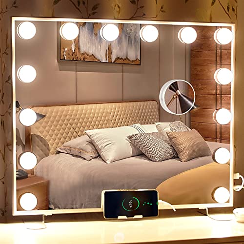 wobsion Vanity ogledalo sa svetlima&kompaktno ogledalo sa svetlom