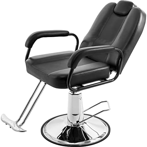 LYSLDH ležeća berberska stolica sa pumpom za teške uslove rada za opremu za kozmetički Salon Tatoo Spa crna / crvena