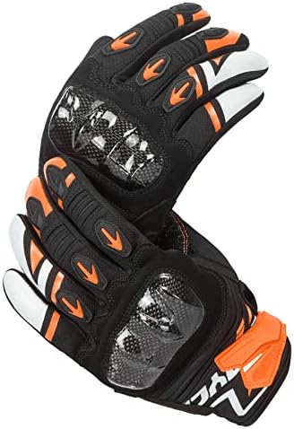 Scoyco rukavice za vožnju motocikla s punim prstom na dodir karbonske rukavice za oklop za motocikle za muškarce i žene biciklističke