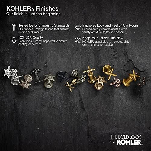 Kohler 27399-4-BN RIFF slavina za umivaonik za kupatilo, živahni brušeni nikl, 1,2 GPM