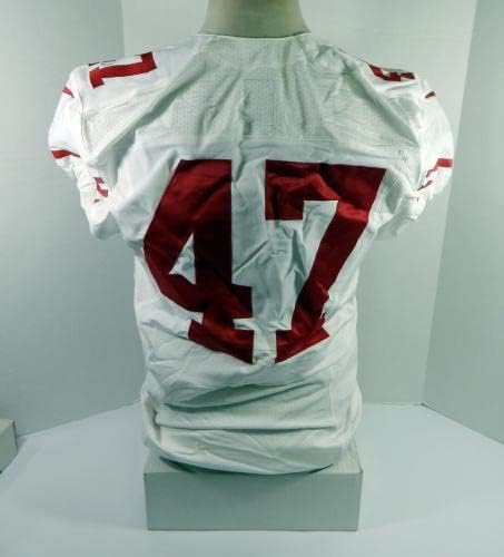 2014 San Francisco 49ers Marcus Cromartie 47 Igra izdana Bijeli dres 44 65 - Neintred NFL igra rabljeni dresovi