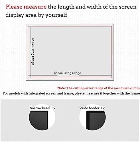 32-75inch zaštitni ekran za crteži televizijske lige, matte protiv sjaja / filtra za prašinu, od plavih lampica talasa od 380-420