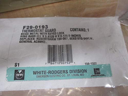 White-Rodgers F29-0193 Termostat Guard, zglobni poklopac, baza prstena