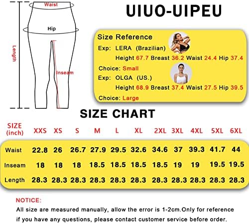 Uiuo-Uiepeu uzork za ispisane kaprim gumbe sa džepovima za žene Tummy Control Workout Yoga Capris