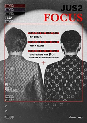 Got7 Jedinica JUS2 - [Focus] Mini album B ver. CD + 1P Lyrics Poster / On + 84P Photobook + 2p Fotokard + Praćenje K-pop zapečaćeno
