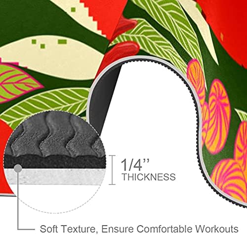 Siebzeh Cock Roosters Premium Thick Yoga Mat Eco Friendly Rubber Health & amp; fitnes Non Slip Mat za sve vrste vježbe joge i pilatesa