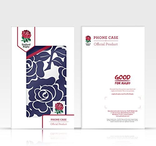 Head Case Designs zvanično licencirani Engleska Ragbi Unija strast i ponos Crvena ruža kožna torbica za novčanik kompatibilan sa Apple