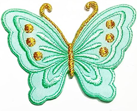 Kleenplus Mini Wild Butterfly Vezena Patch Tkanina Naljepnica Za Djecu Crtić Pegla Na Šivajte Suvenir Poklon Zakrpe Logo Obući Farmerke