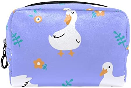 Tbouobt vrećica za šminku Travel Cosmetic Torba torbica torbica sa patentnim zatvaračem, ljubičasta životinjska patka