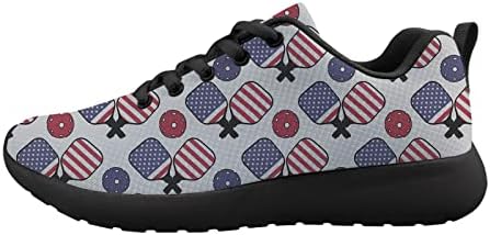 Owaheson Američka zastava Pickleball Muške jastuke za cipele za cipele Atletski šetnja tenis cipele modne tenisice