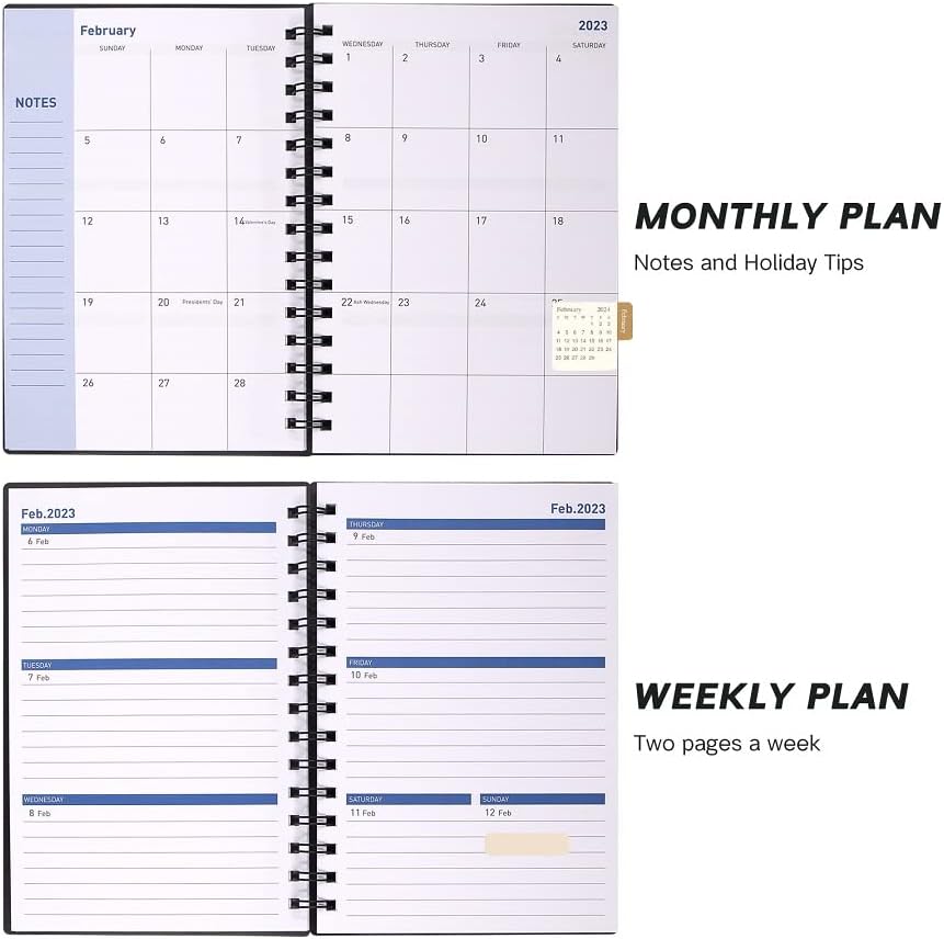 2023-2024 Planer - akademski tjedni i mjesečni planer 2023-2024 sa mjesečnim karticama, 5.7 x 8.3, 2023. - 20. decembra, fleksibilan